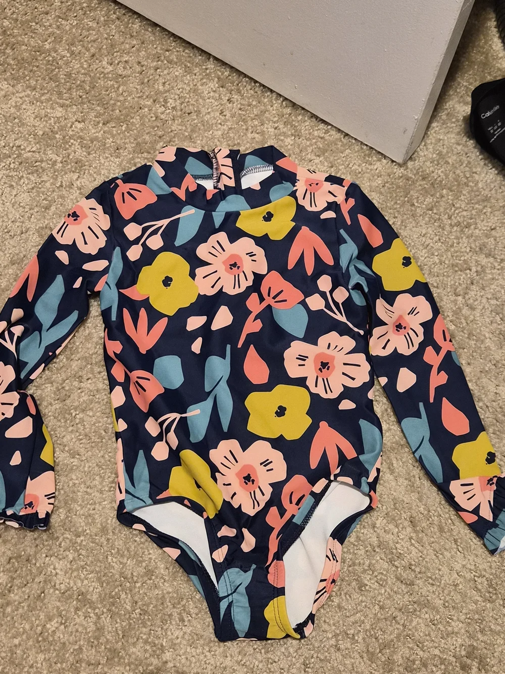Simple Joys by Carter's Baby Girls' Long Sleeve Zipper One Piece Swimsuit
